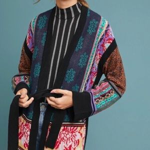 Anthropologie Akemi patchwork kimono sweater